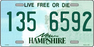 NH license plate 1356592