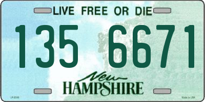 NH license plate 1356671