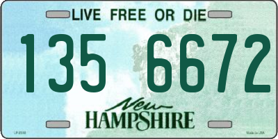NH license plate 1356672