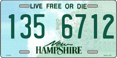 NH license plate 1356712