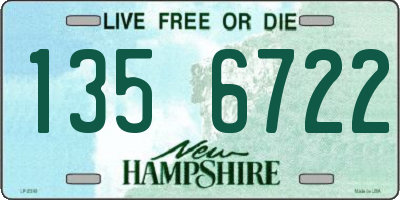 NH license plate 1356722