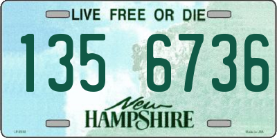 NH license plate 1356736