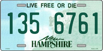 NH license plate 1356761