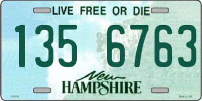 NH license plate 1356763