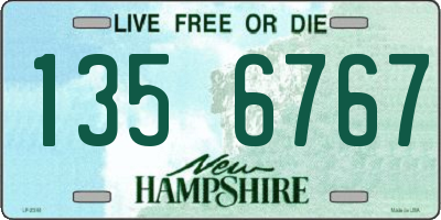 NH license plate 1356767