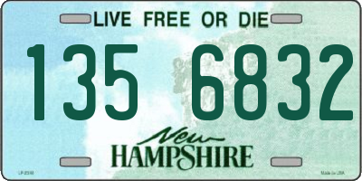 NH license plate 1356832
