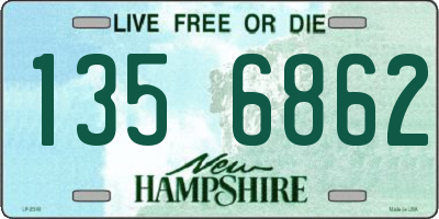 NH license plate 1356862