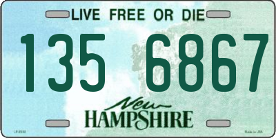 NH license plate 1356867