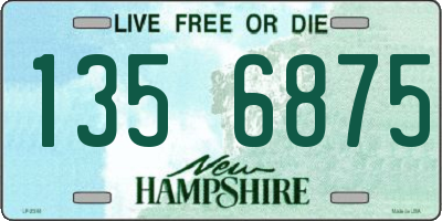 NH license plate 1356875
