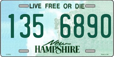 NH license plate 1356890