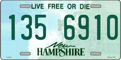NH license plate 1356910