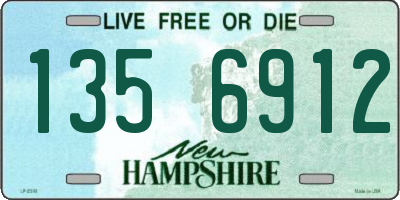 NH license plate 1356912