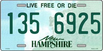 NH license plate 1356925