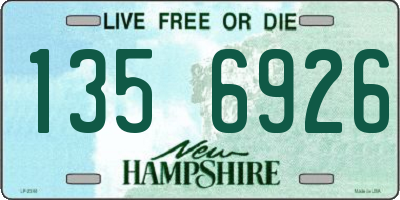 NH license plate 1356926
