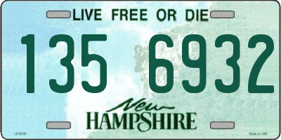 NH license plate 1356932