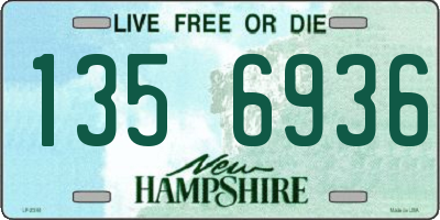 NH license plate 1356936