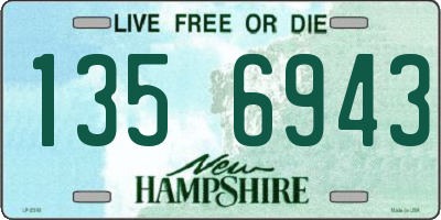NH license plate 1356943