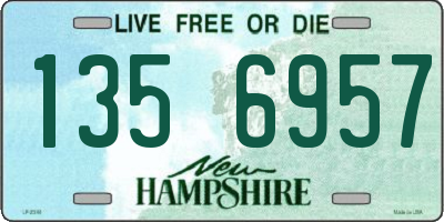 NH license plate 1356957