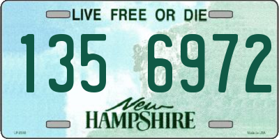 NH license plate 1356972