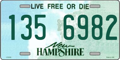 NH license plate 1356982