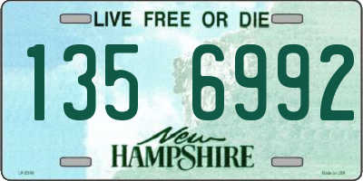 NH license plate 1356992