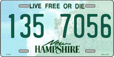 NH license plate 1357056