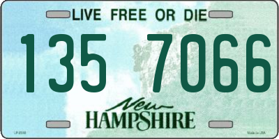 NH license plate 1357066