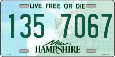 NH license plate 1357067