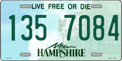 NH license plate 1357084