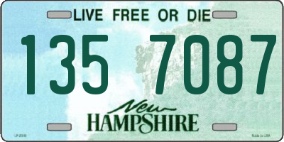 NH license plate 1357087