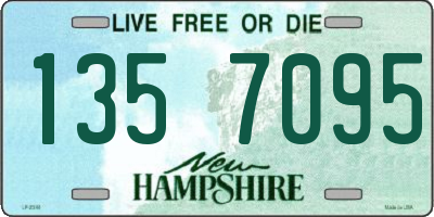NH license plate 1357095