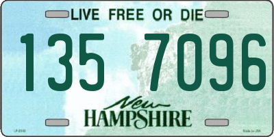 NH license plate 1357096