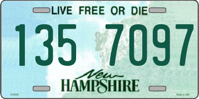 NH license plate 1357097