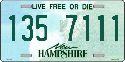 NH license plate 1357111
