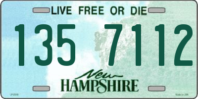 NH license plate 1357112