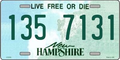 NH license plate 1357131