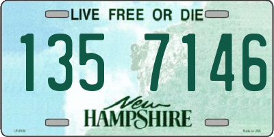 NH license plate 1357146