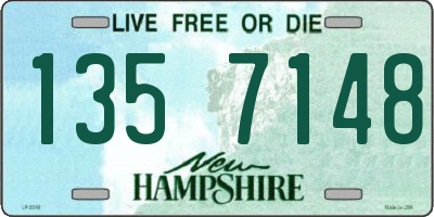 NH license plate 1357148
