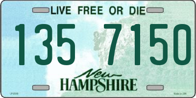 NH license plate 1357150