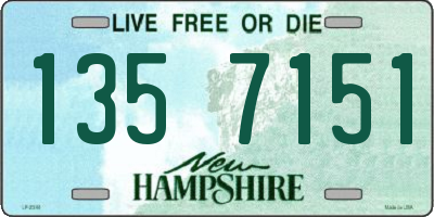 NH license plate 1357151