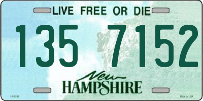 NH license plate 1357152