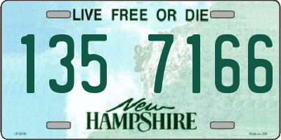 NH license plate 1357166