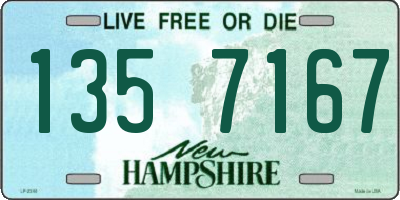 NH license plate 1357167