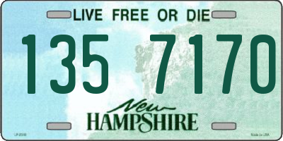NH license plate 1357170
