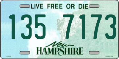 NH license plate 1357173