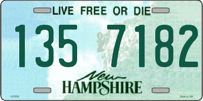 NH license plate 1357182