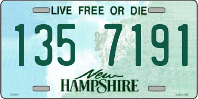 NH license plate 1357191
