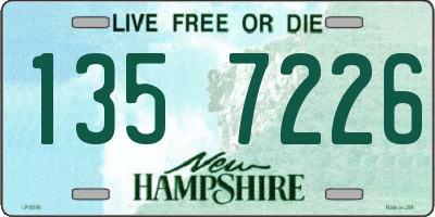 NH license plate 1357226