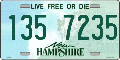 NH license plate 1357235