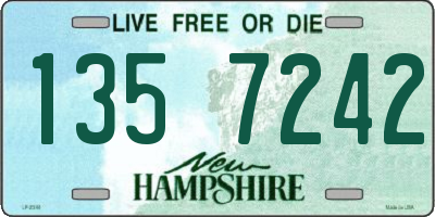 NH license plate 1357242